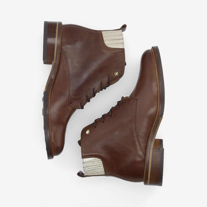 CANDIDE DESERT BOOTS W - NAPPA - MARRON